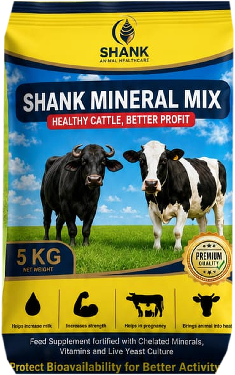 पूर्ण दिसणारी SHANK Mineral Mix पाच किलो पिशवी